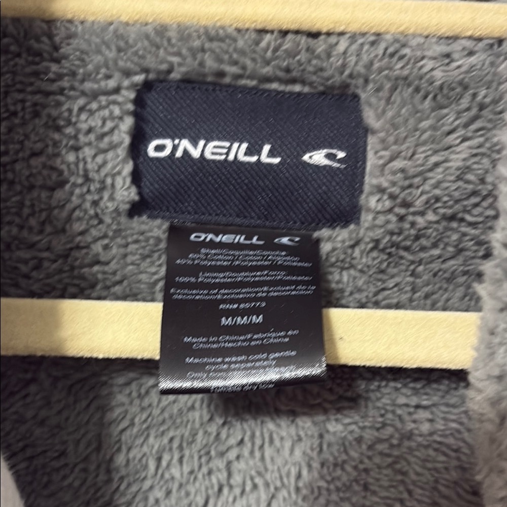O'Neill Gray and White Striped Hoodie - Picture 2 of 6